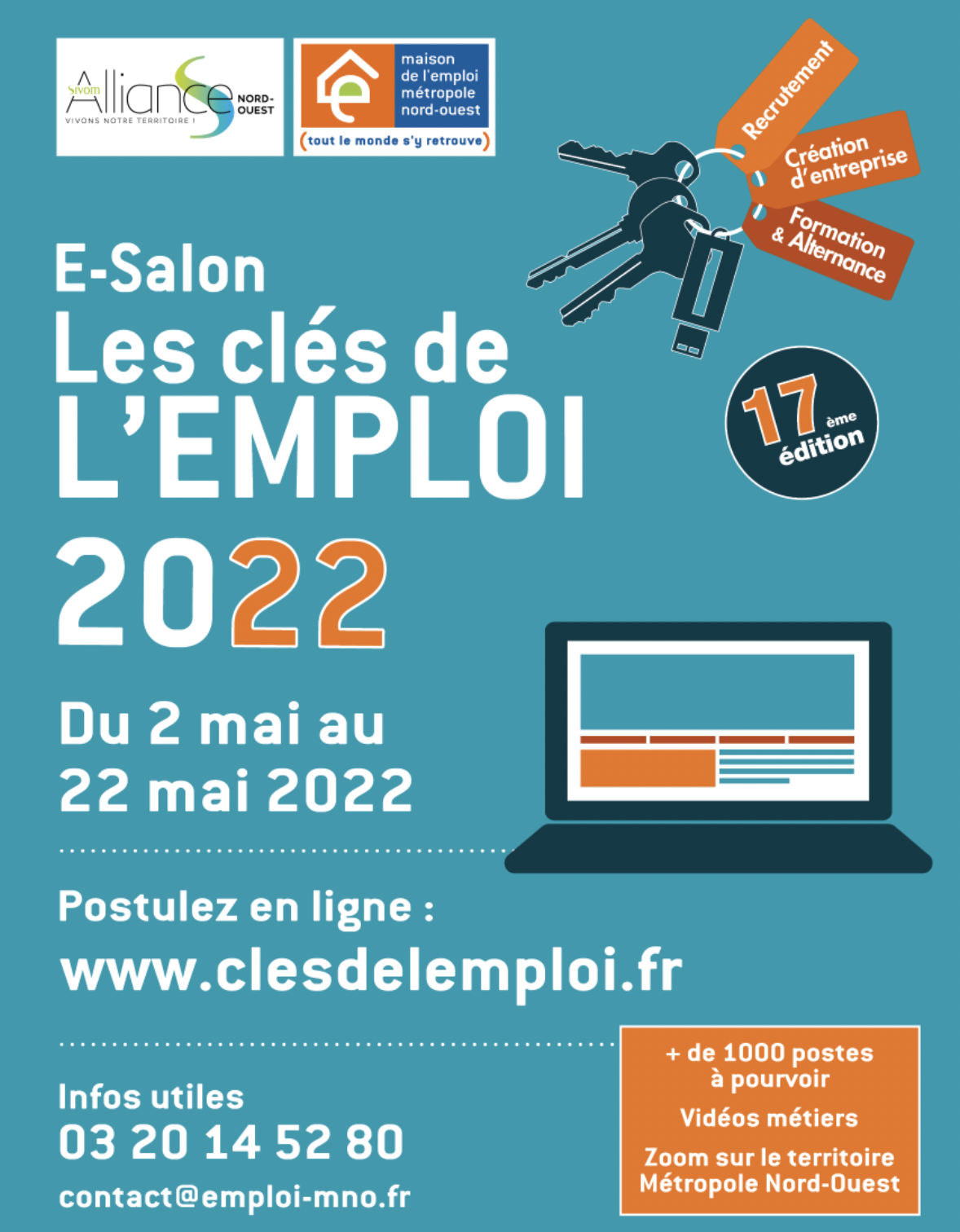 E-Salon Les Clés de l'Emploi 2022