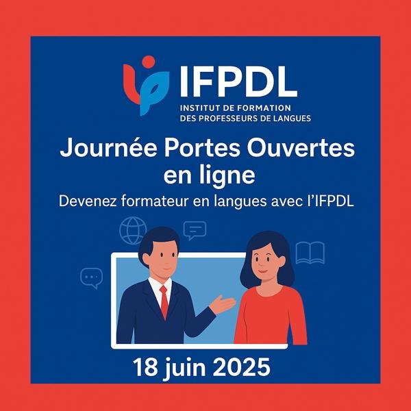  Portes Ouvertes en Ligne - Devenez Professeur d'anglais avec l’IFPL 