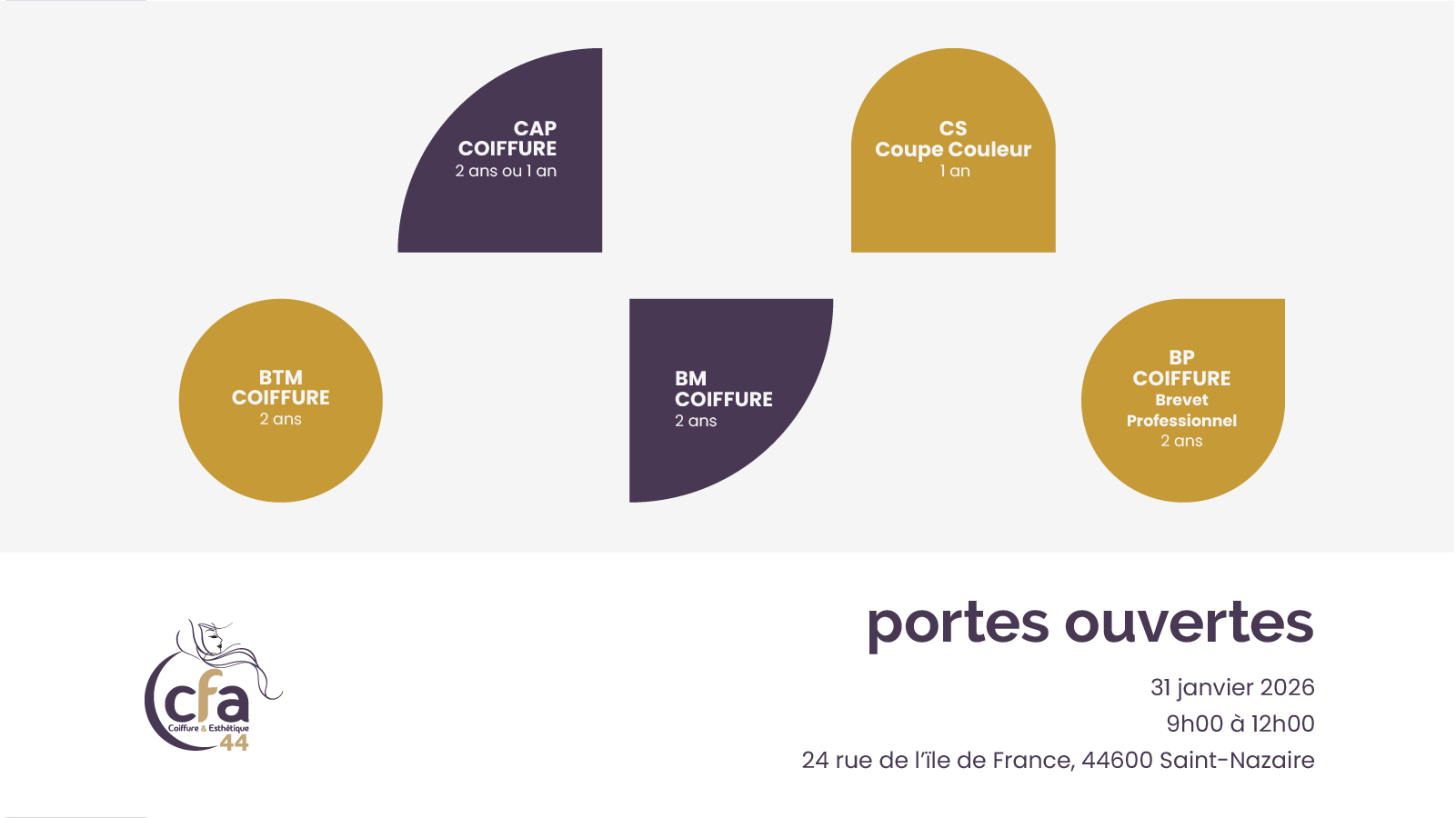 Matinée portes ouvertes - CFA Coiffure & Esthétique 44 - Saint-Nazaire