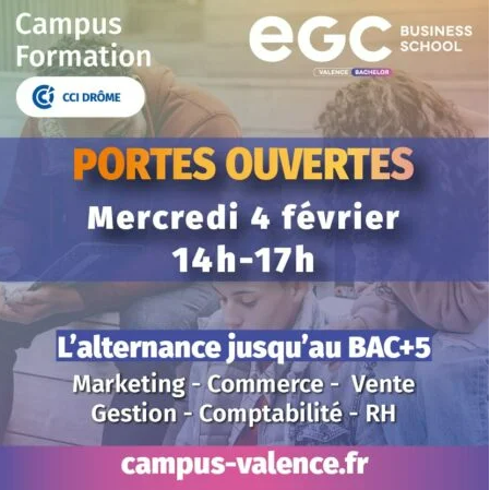 Venez nous rencontrez et découvrir l'EGC Business School et nos formations en alternance